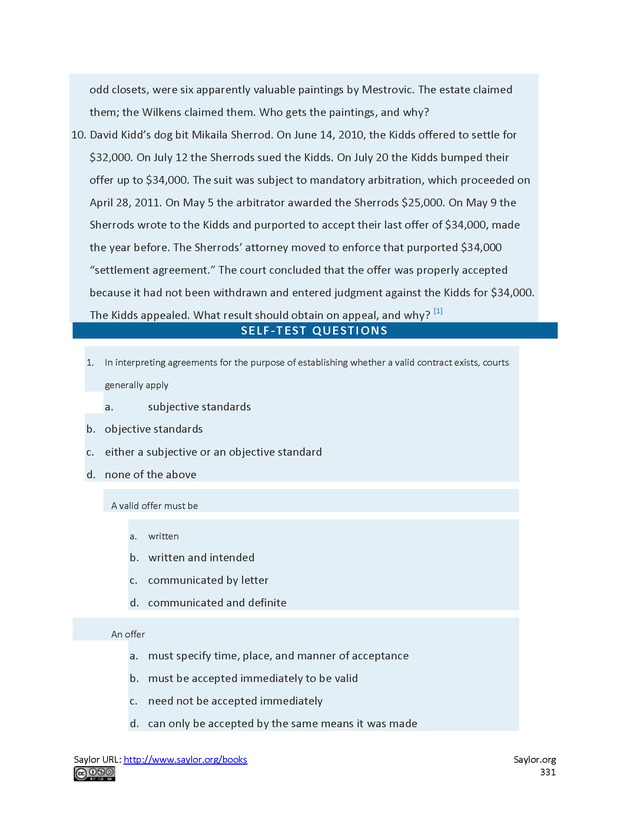 Business Law and the Legal Environment - Page 331